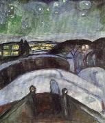 Edvard Munch Starry Night china oil painting reproduction